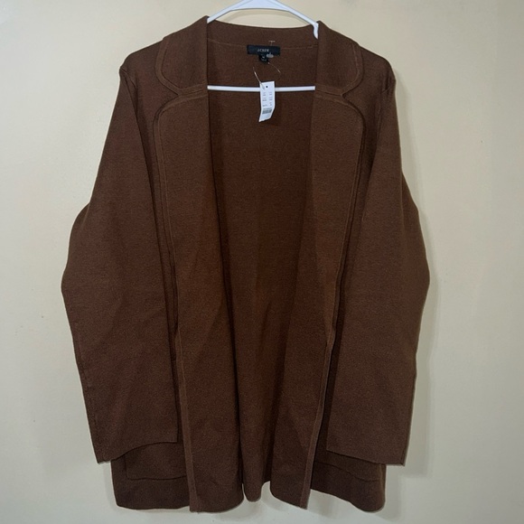 J. Crew Eloise Sweater Blazer Brown Medium - Picture 3 of 7